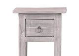 CC-TAB1792LD-SW Sunset Trading Cottage Narrow Side Table | Distressed Light Gray