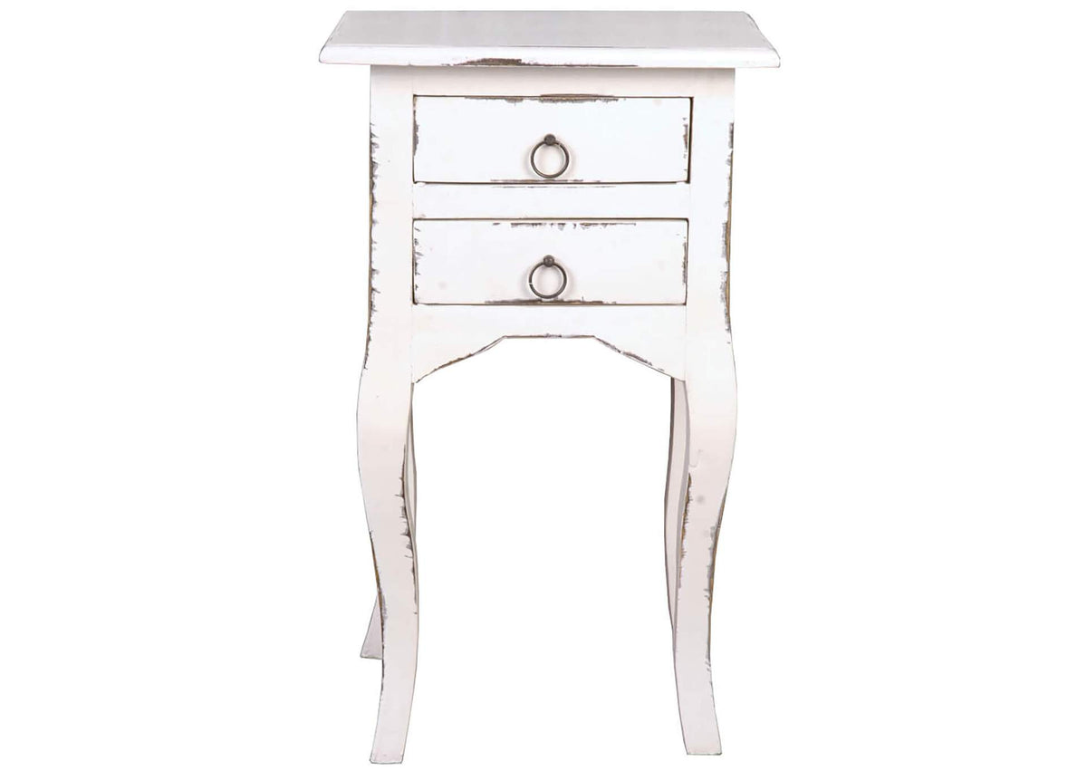 CC-TAB1793LD-AW Sunset Trading Cottage Table | Distressed White