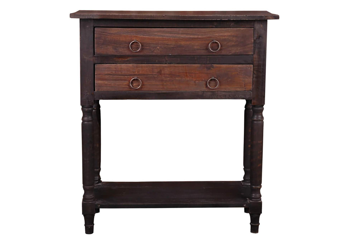 CC-TAB014TT-BWRW Sunset Trading Cottage Stacked Drawer Storage Table