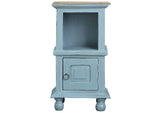 CC-TAB016TLD-BBSV Sunset Trading Cottage Table | Two Tone Beach Blue and Brown