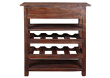 CC-RAK030S-RW Sunset Trading Cottage Wine Server with Drawer