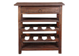 CC-RAK030S-RW Sunset Trading Cottage Wine Server with Drawer