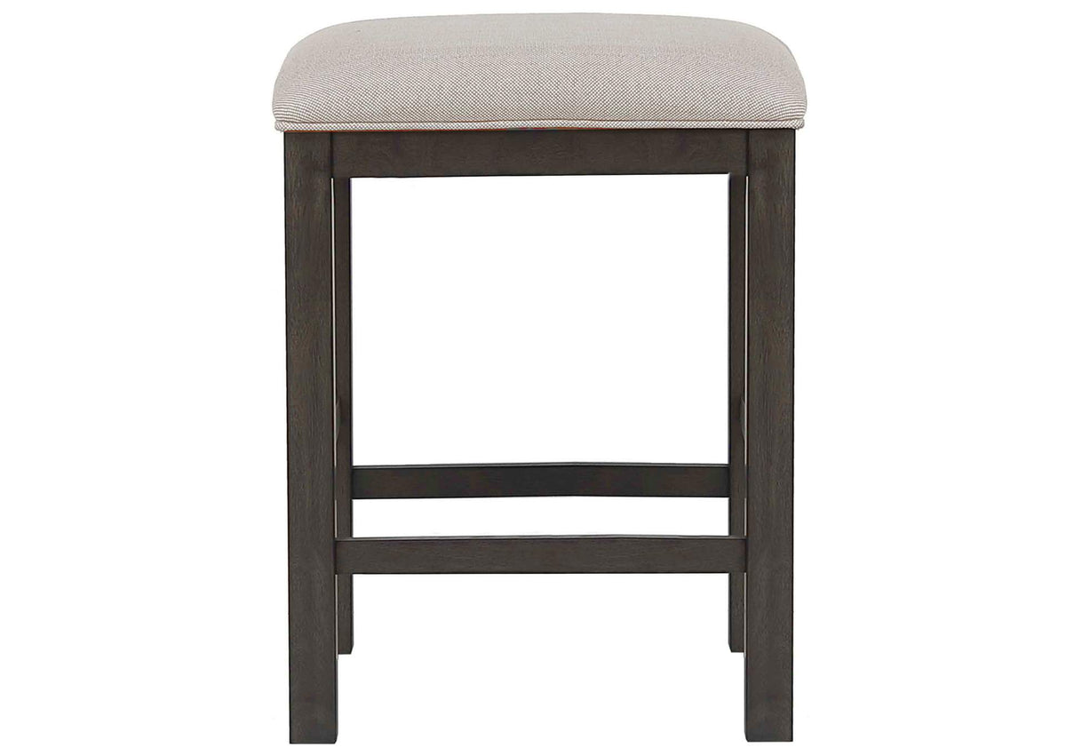 DLU-EL-B300 Sunset Trading Shades of Gray Upholstered Barstool | Backless | Square