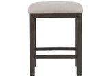 DLU-EL-B300 Sunset Trading Shades of Gray Upholstered Barstool | Backless | Square