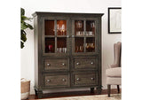 DLU-EL-DS Sunset Trading Shades of Gray One Piece China Cabinet