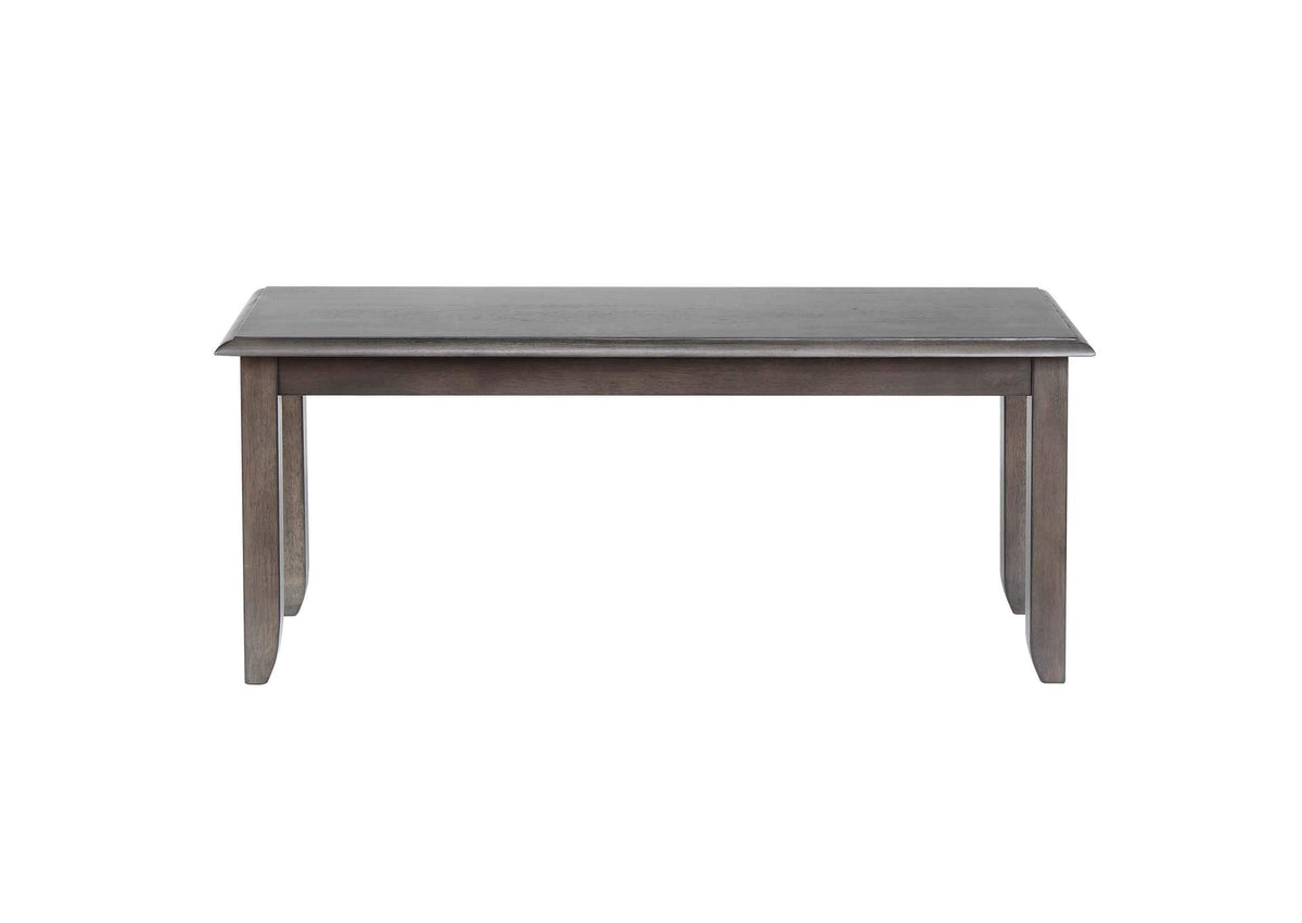 DLU-EL-BN42 Sunset Trading Shades of Gray 42" Dining Bench