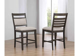 DLU-EL-B90-2 Sunset Trading Shades of Gray Upholstered Barstool l Fabric Back and Seat