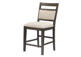 DLU-EL9282-C90-BH11PC Sunset Trading Shades of Gray 11 Piece Dining Set with China Cabinet