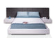 Sharon White Lacquer King Bed