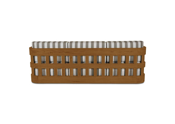 TA-1001-21 Adelaide Outdoor Sofa Brown Stripe