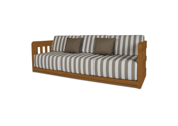 TA-1001-21 Adelaide Outdoor Sofa Brown Stripe