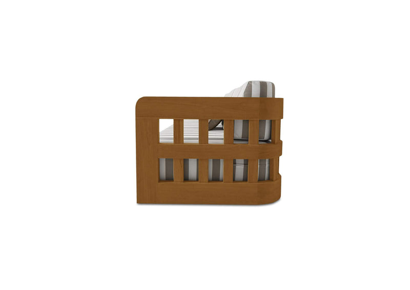 TA-1001-21 Adelaide Outdoor Sofa Brown Stripe