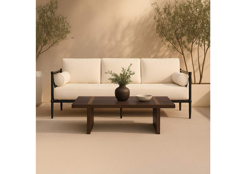 TA-1019-03 Fletcher Outdoor Coffee Table Brown