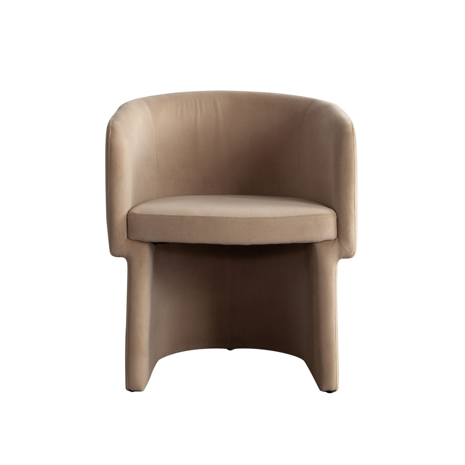 Tess Dining Chair in Camel Performance Velvet