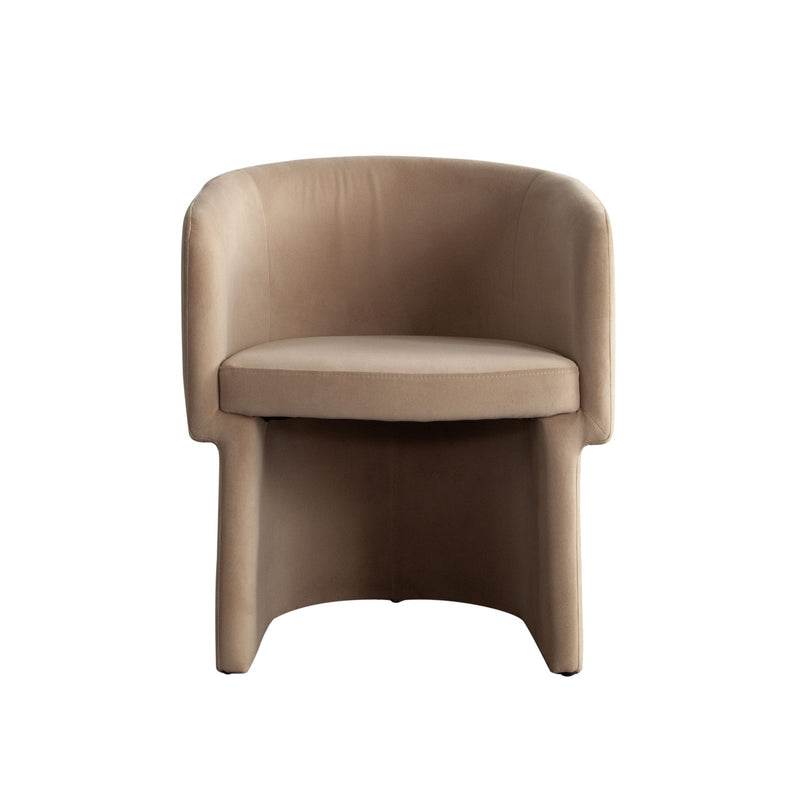 Tess Dining Chair in Camel Performance Velvet