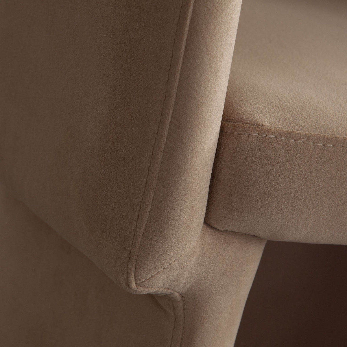 Tess Dining Chair in Camel Performance Velvet