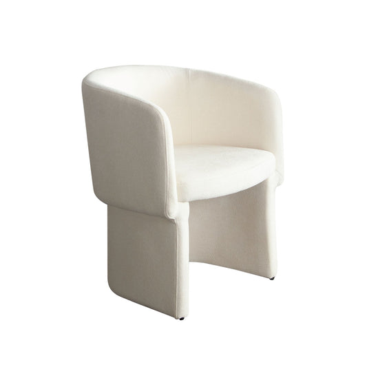 Tess Dining Chair in Elite Ivory Polyester Fabric