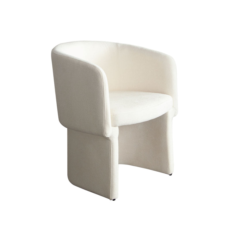 Tess Dining Chair in Elite Ivory Polyester Fabric