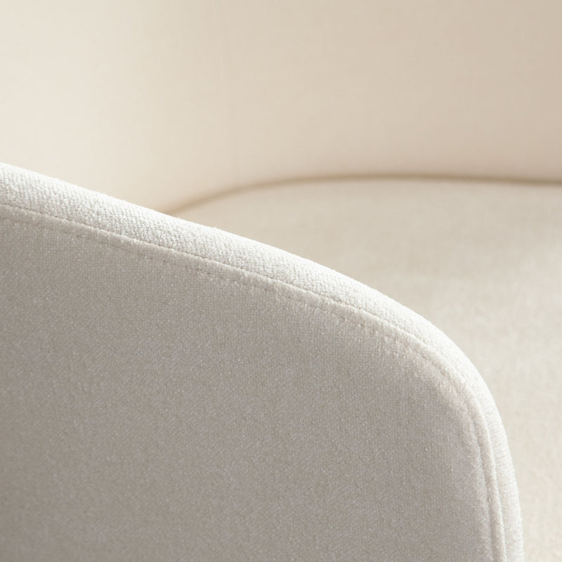 Tess Dining Chair in Elite Ivory Polyester Fabric