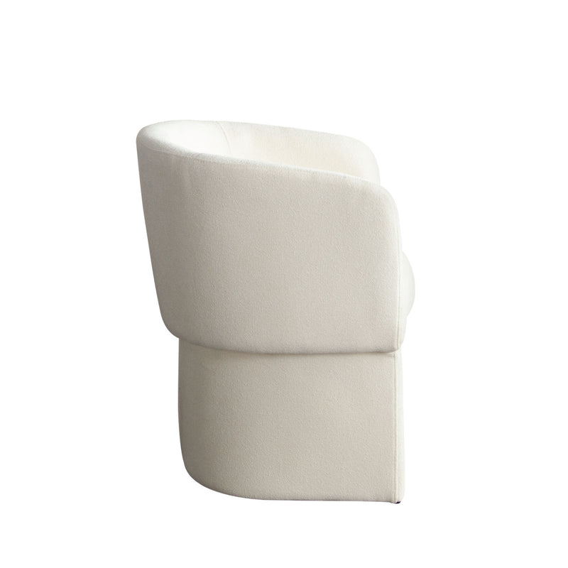 Tess Dining Chair in Elite Ivory Polyester Fabric