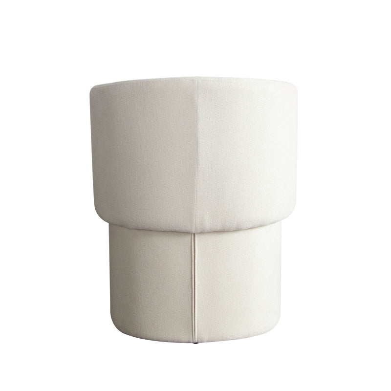 Tess Dining Chair in Elite Ivory Polyester Fabric