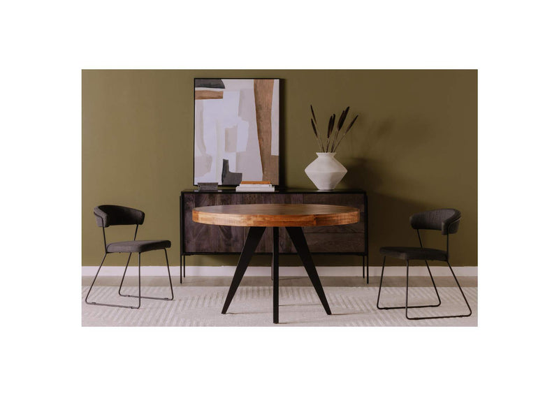 TL-1010-14 Parq Round Dining Table Amber