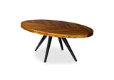 TL-1019-14 Parq Oval Dining Table Amber