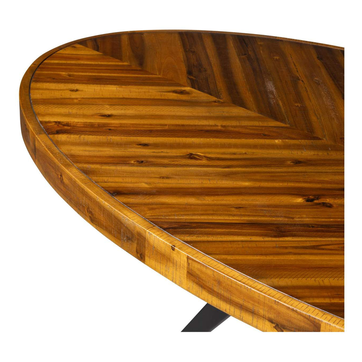 TL-1019-14 Parq Oval Dining Table Amber
