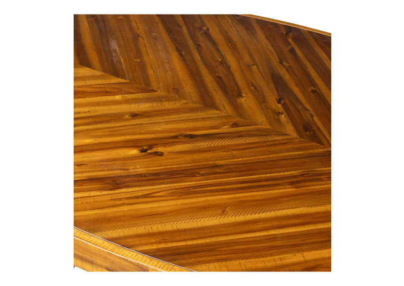 TL-1019-14 Parq Oval Dining Table Amber