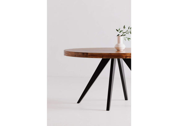 TL-1019-14 Parq Oval Dining Table Amber