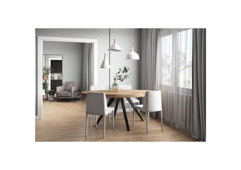 TL-1019-14 Parq Oval Dining Table Amber