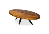 TL-1020-14 Parq Oval Coffee Table Amber