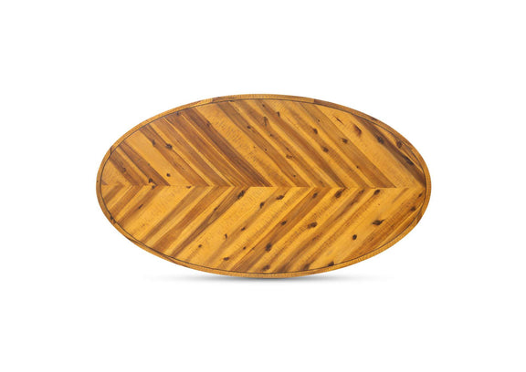 TL-1020-14 Parq Oval Coffee Table Amber