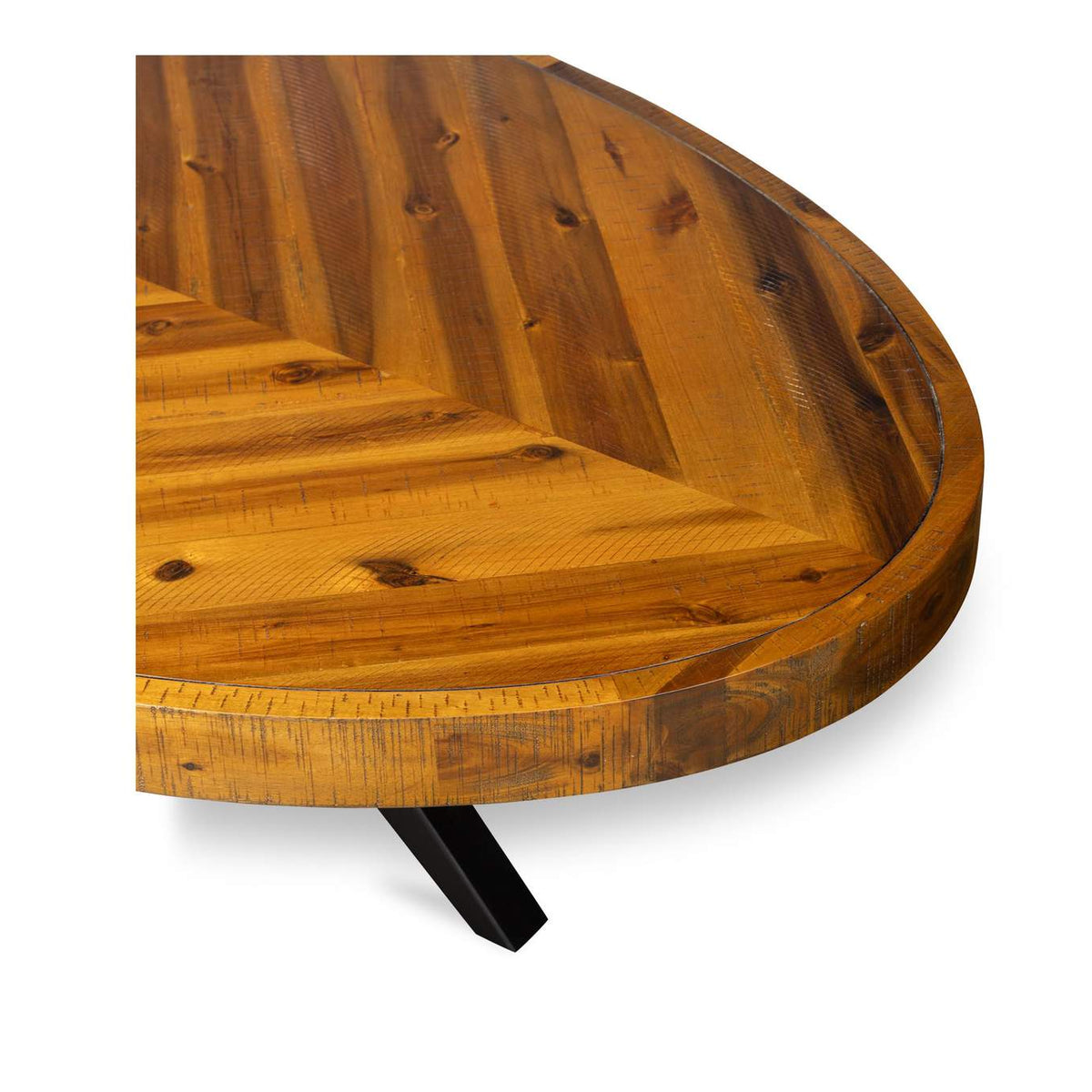 TL-1020-14 Parq Oval Coffee Table Amber