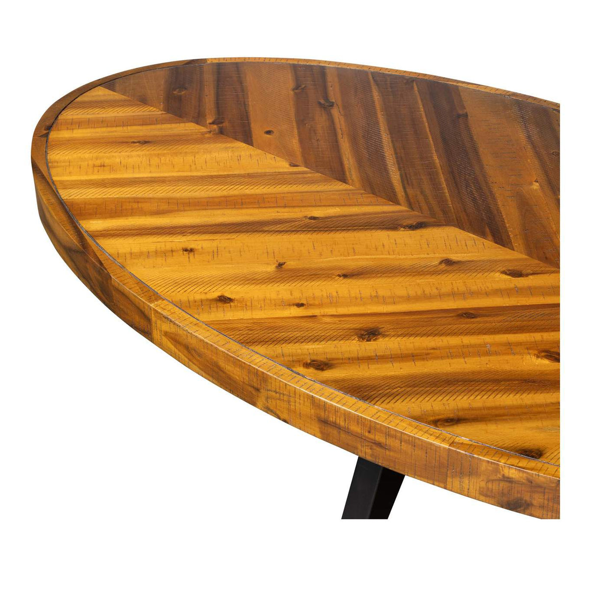 TL-1020-14 Parq Oval Coffee Table Amber