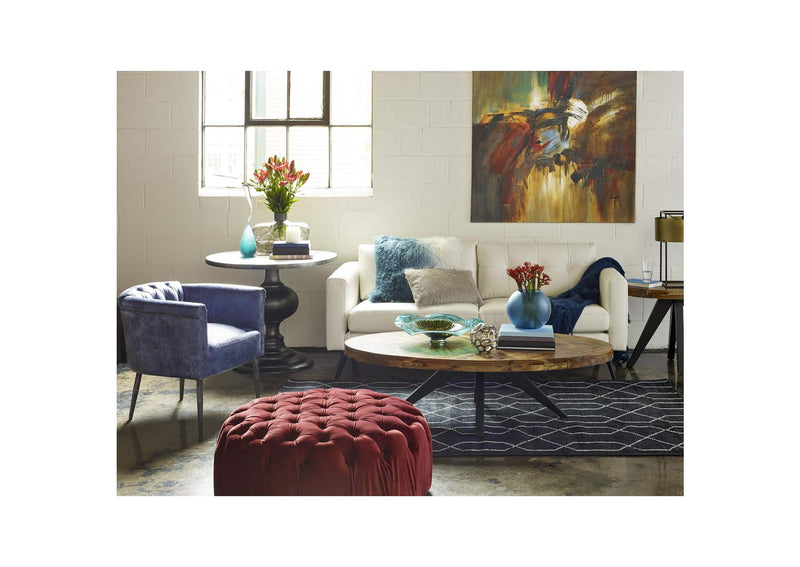 TL-1020-14 Parq Oval Coffee Table Amber