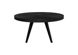 TL-1029-02 Parq 60 Inch Round Dining Table Black