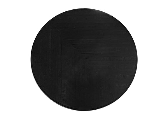TL-1029-02 Parq 60 Inch Round Dining Table Black