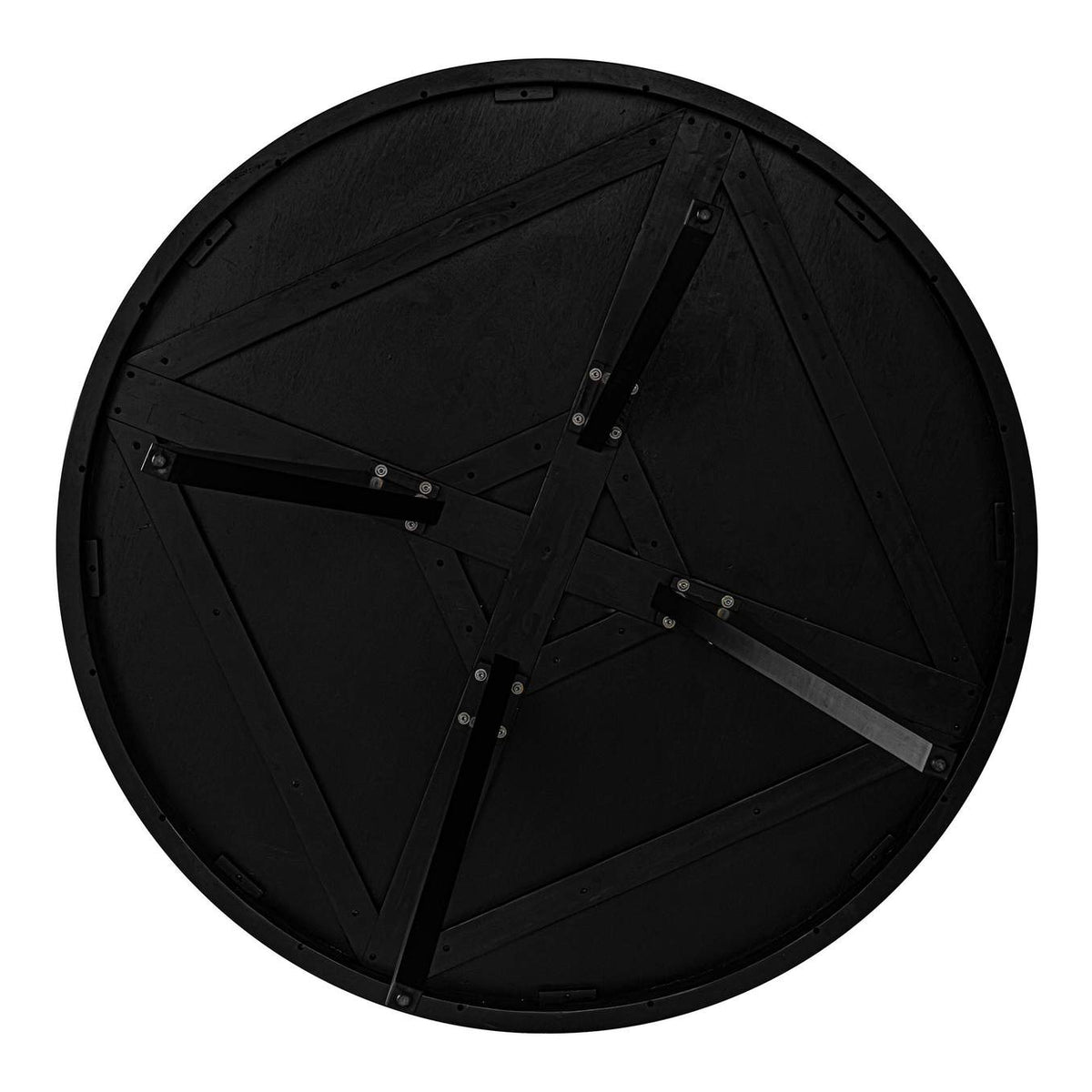 TL-1029-02 Parq 60 Inch Round Dining Table Black