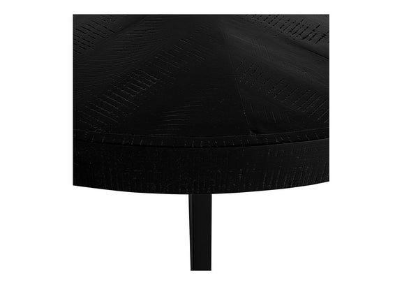 TL-1029-02 Parq 60 Inch Round Dining Table Black