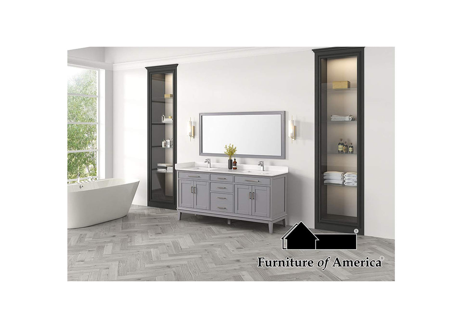 Almeria Vanity Set w/ Mirror