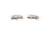 TN-1004-14-0 Plunge Sectional Cappuccino