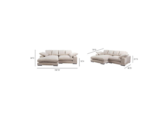 TN-1004-14-0 Plunge Sectional Cappuccino