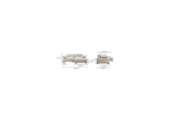 TN-1004-21-0 Plunge Sectional Sahara