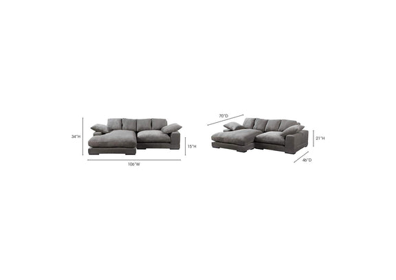 TN-1004-25-0 Plunge Sectional Charcoal