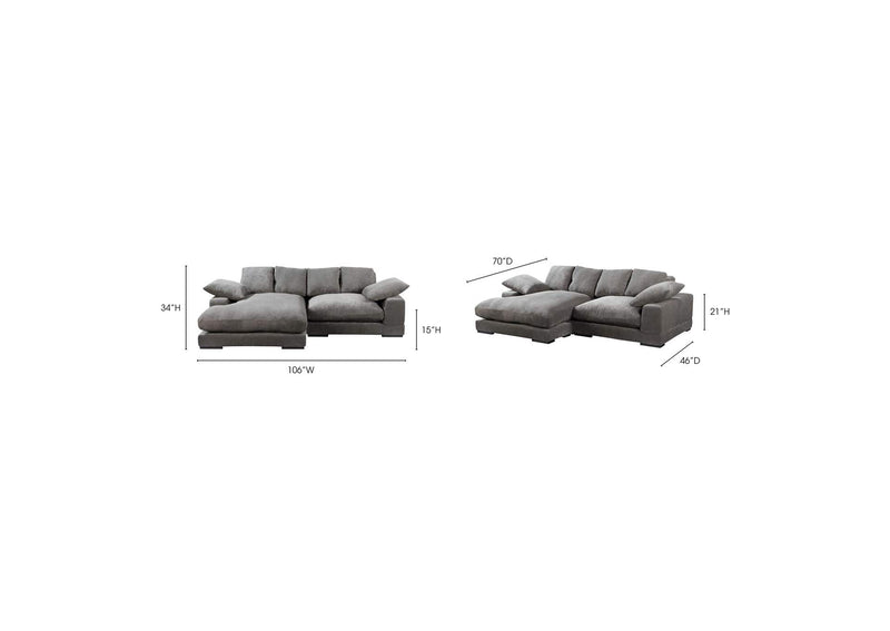 TN-1004-25-0 Plunge Sectional Charcoal