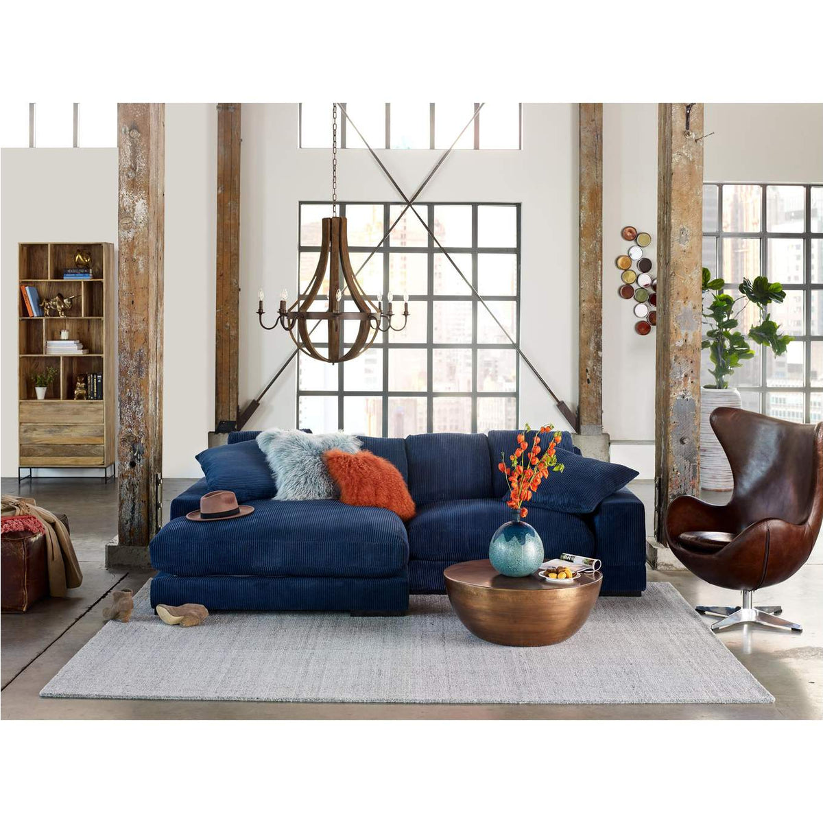 TN-1004-46-0 Plunge Sectional Navy