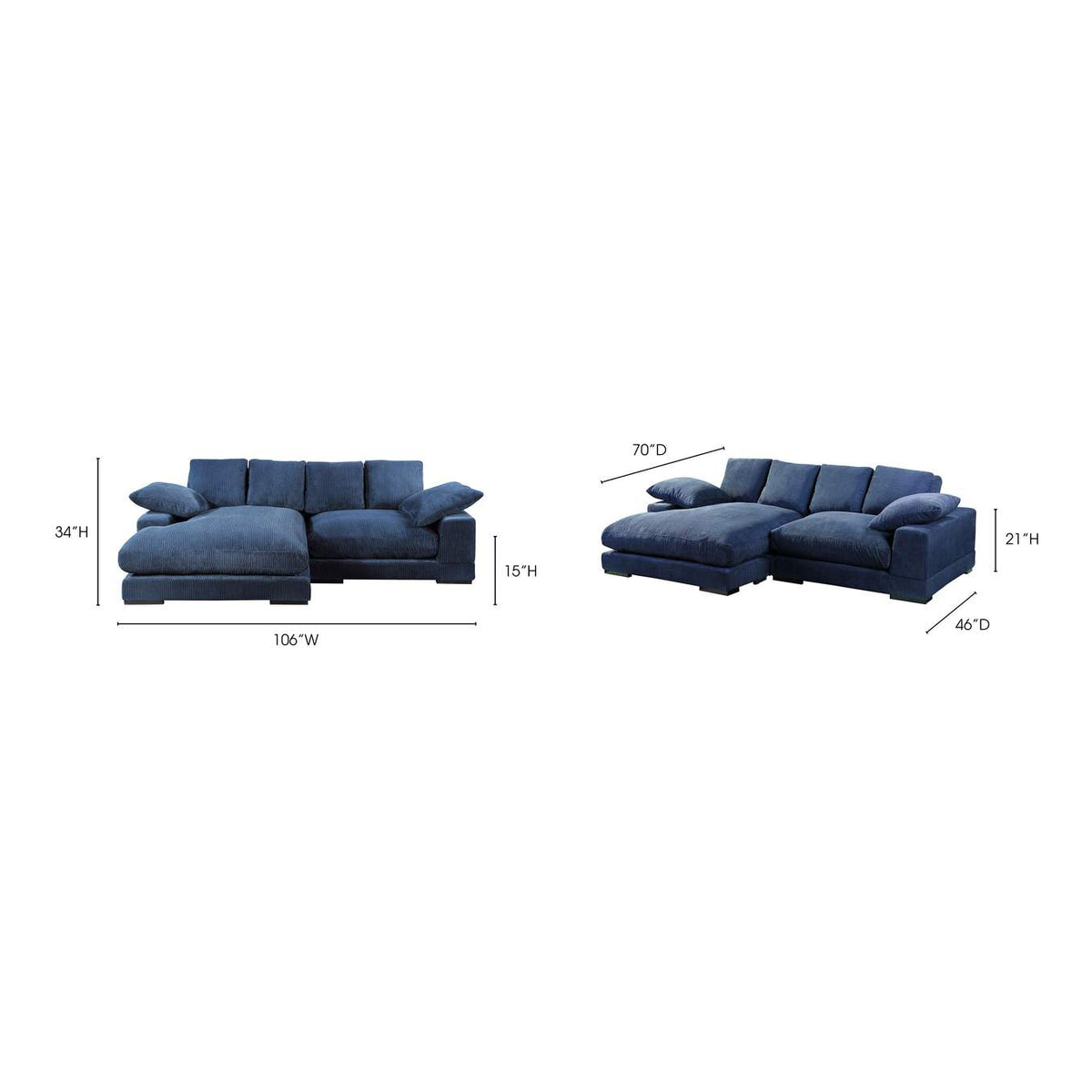 TN-1004-46-0 Plunge Sectional Navy
