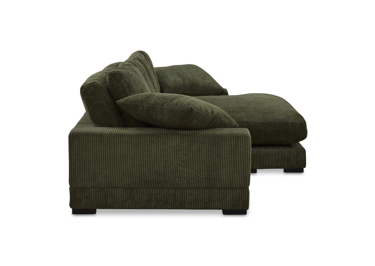 TN-1014-27-0 Plunge Sectional Dark Green