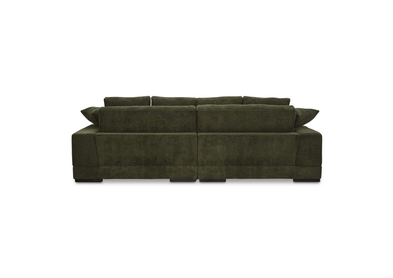 TN-1014-27-0 Plunge Sectional Dark Green